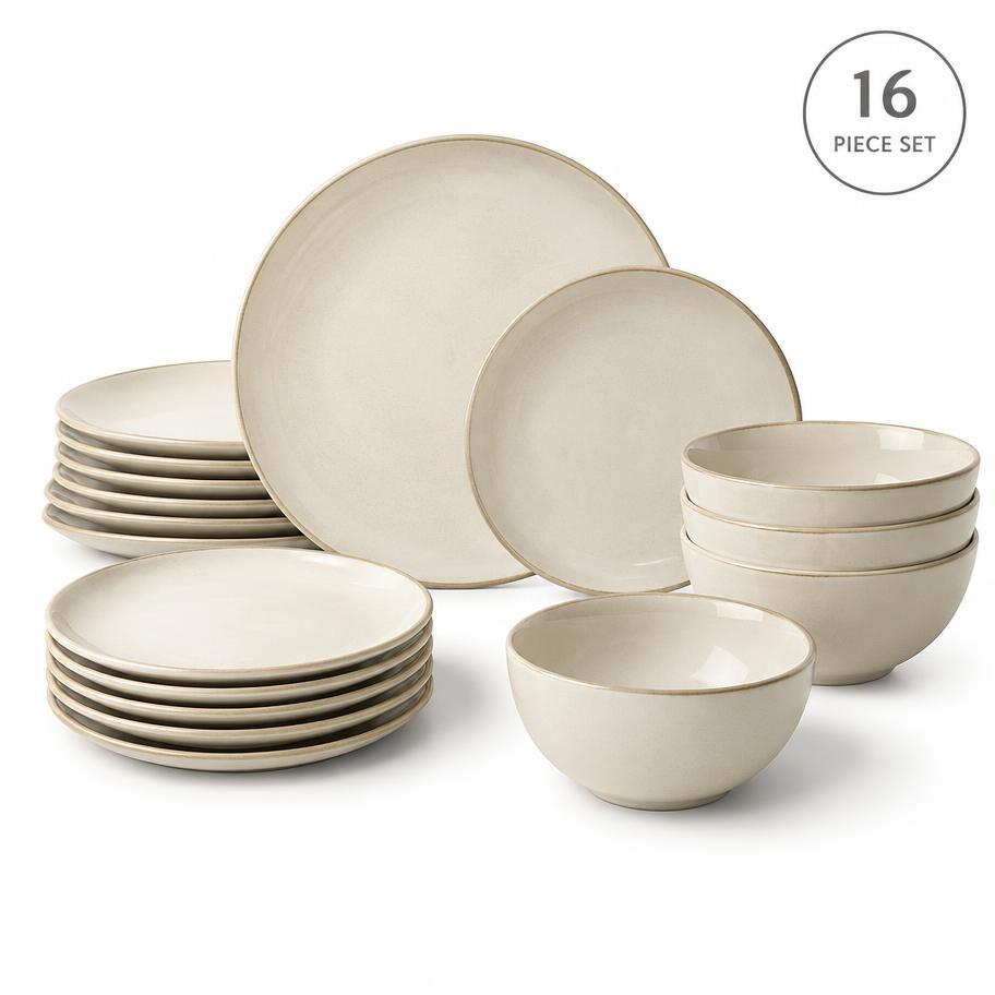 Olina Stoneware Dinner Set — 16 Piece